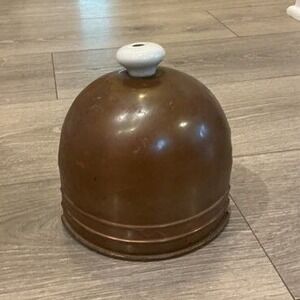 Vintage Old Dutch Copper Tea Coffee Pot Cover Knob Farmhouse Cottagecore Country